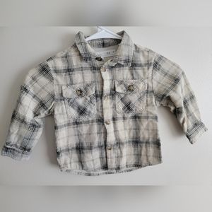 Zara button-down flannel shirt